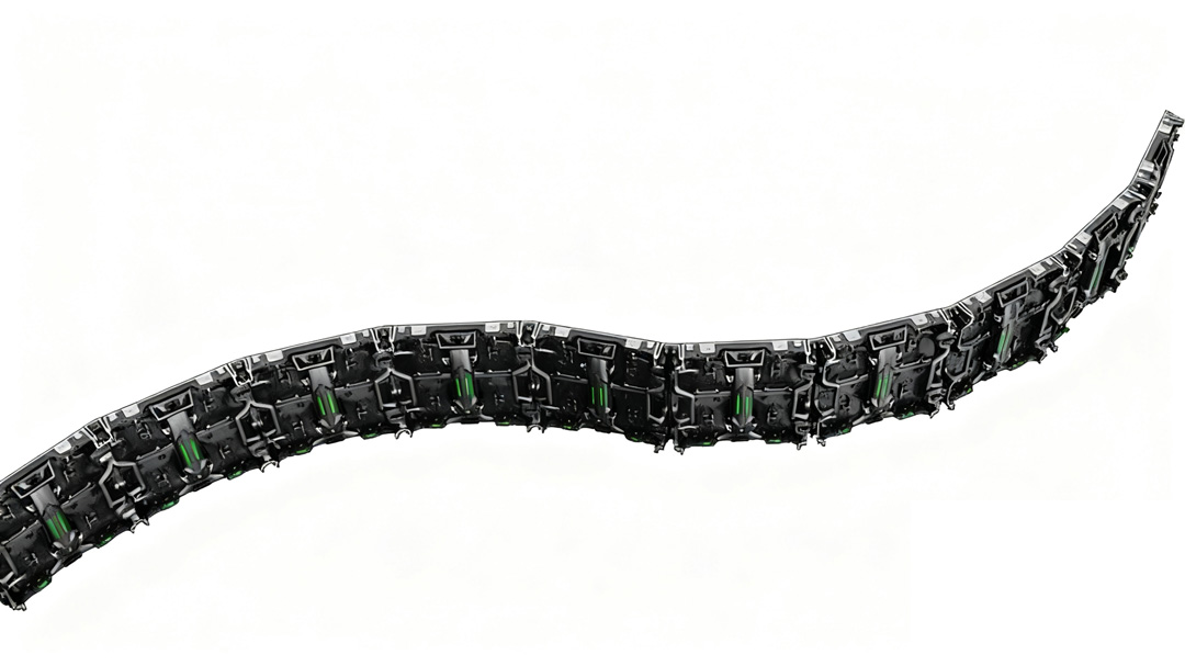 Curved LED Display Rental Aluguel de display LED curvo