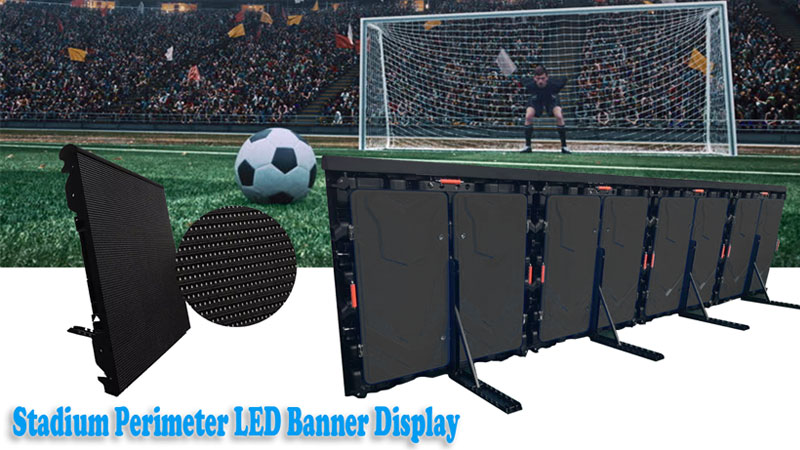 Stadium Perimeter LED Display Telão LED para perímetro de estádio