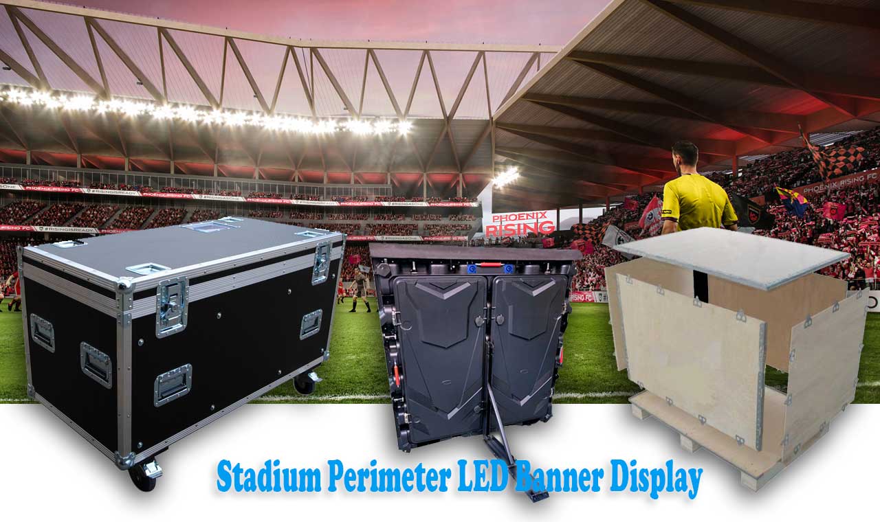 Stadium Perimeter LED Display Telão LED para perímetro de estádio