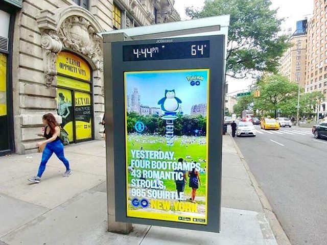 18. Pokémon Go comemora seu primeiro aniversário com anúncios ao ar livre em todas as maiores cidades do mundo.