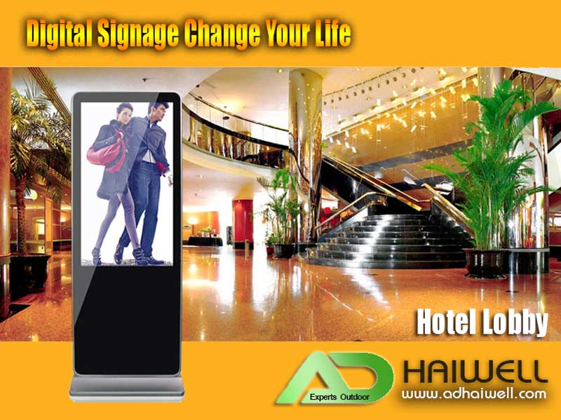 Digital-LCD-Signo-Aplicação-Hotel-Lobby