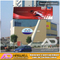 Outdoor Slant Shape Billboard Flex Banner construção para venda