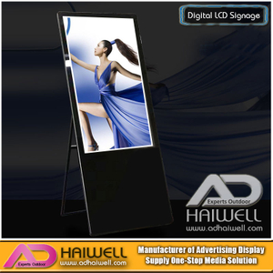Exposição portátil dos anúncios de painel LCD do Signage de 43 Digitas da polegada ultra
