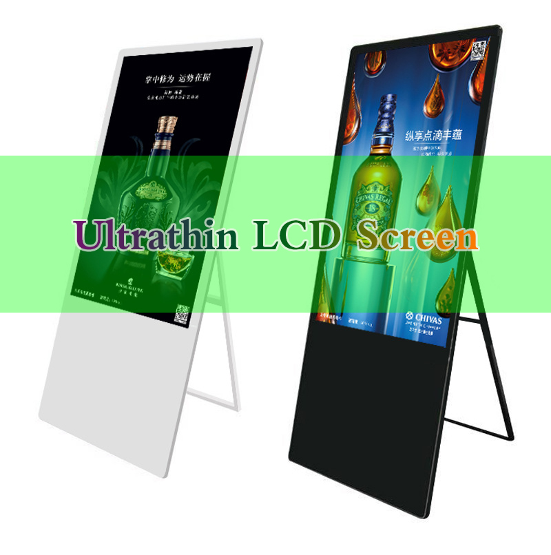 Meios de Comunicação Ultrathin Poster Digital Portátil Display LCD (1)