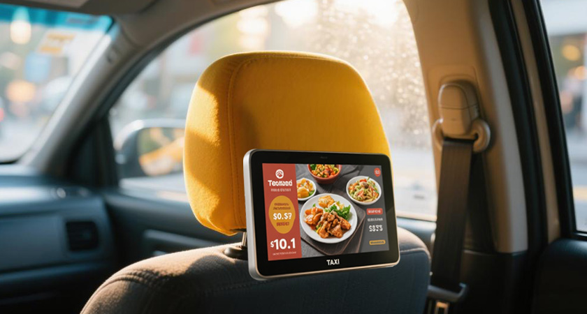 Transforme os táxis em anúncios de lucro: explorando o poder da sinalização digital LCD