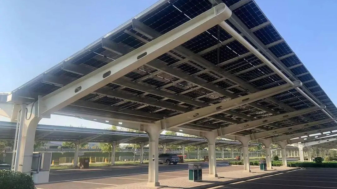 Estrutura de carports solares BIPV
