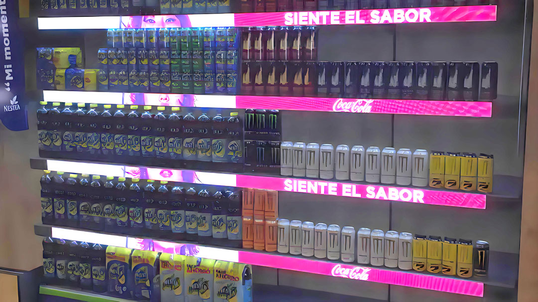 LED prateleira displays