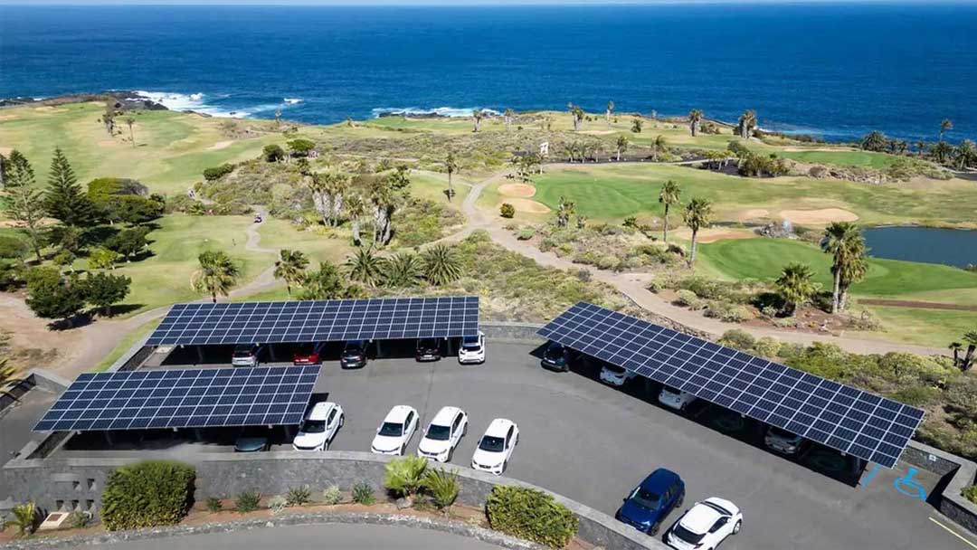 Carports solares para cobrança de EV