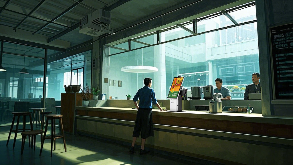 Cafés quiosques de autoatendimento