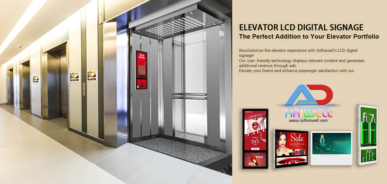 Sinalização digital do elevador LCD para cabine de elevador