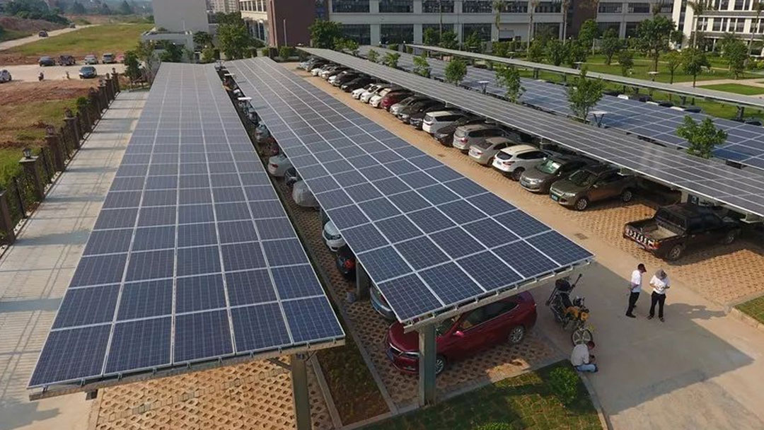 Estrutura de carports solares BIPV