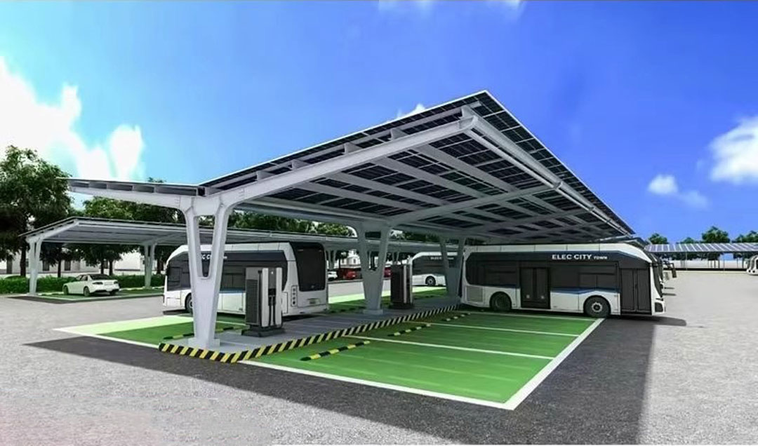 Carpor solar bidirecional único - coluna
