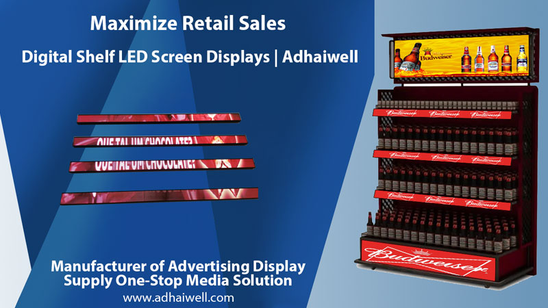 Como disparar vendas de varejo com telas de LED de prateleira digital?