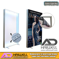 Signage de alumínio Frameless da tela da indicação digital da caixa leve da tela do diodo emissor de luz