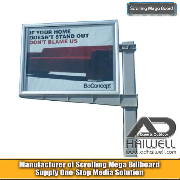 Rolagem Cantilever Rotating Propagandas Dinâmicas Display Billboard