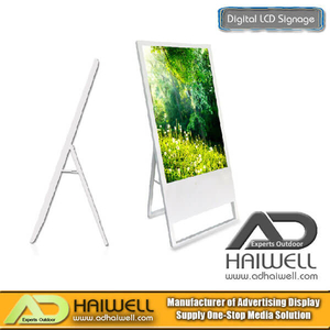 Sinalização de tela LCD de pôster digital portátil ultrafina de 42 "