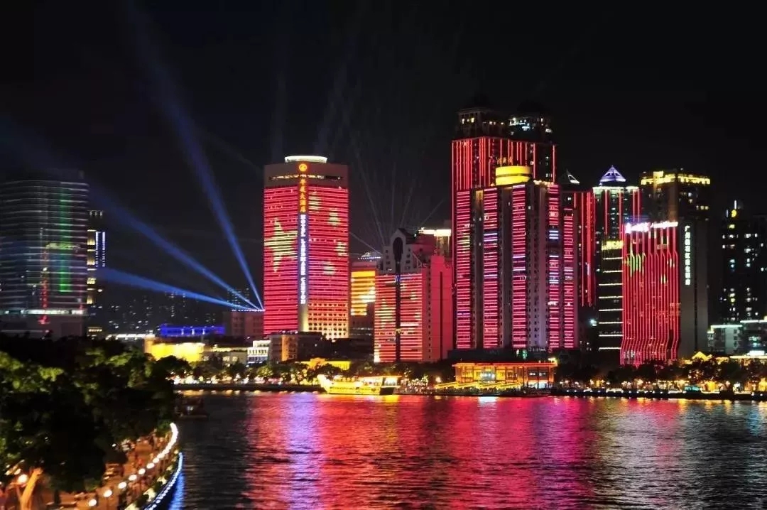 display LED transparente para o dia nação China